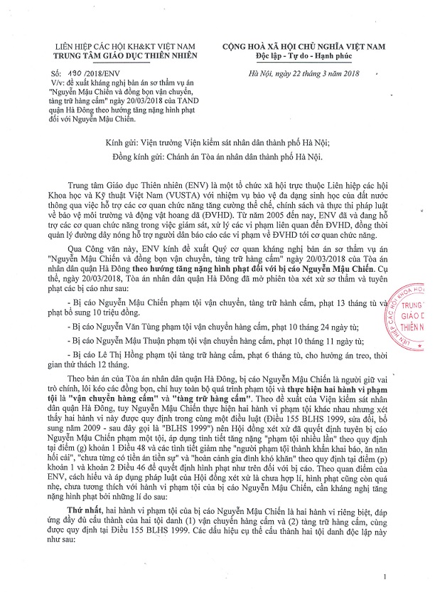 Đề[-]xuất[-]kháng[-]nghị[-]bản[-]án[-]sơ[-]thẩm[-]dành[-]cho[-]“đầu[-]sỏ”[-]buôn[-]lậu[-]sừng[-]tê[-]giác